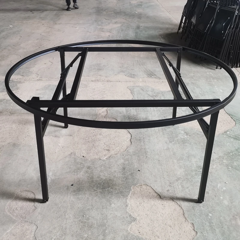 Wholesale China Hot Sale Foldable Table Hardware Iron Frame And Banquet Round Table Leg Shelf