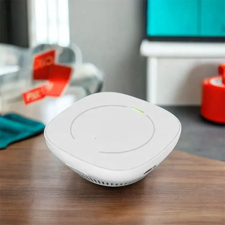 New Arrival Tuya WiFi Smart Home Alarm with Temperature Humidity PM2.5 Detection Vape Electronic Cigarette Smoke Detector