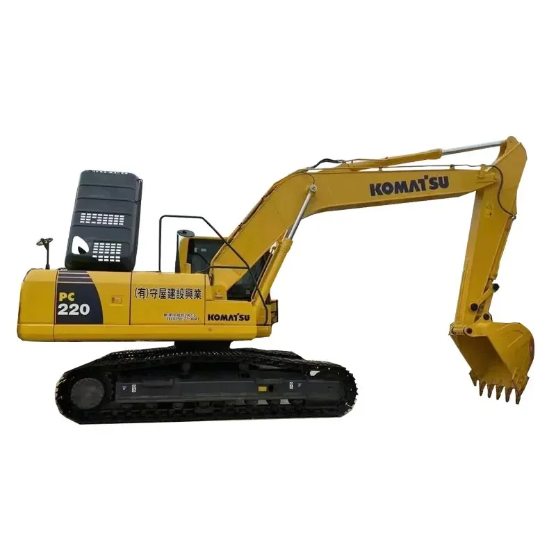 Экскаваторная машина Komatsu PC220-3/5/6 в ОАЭ Япония изготовлена с основным двигателем и Подержанная среднего размера