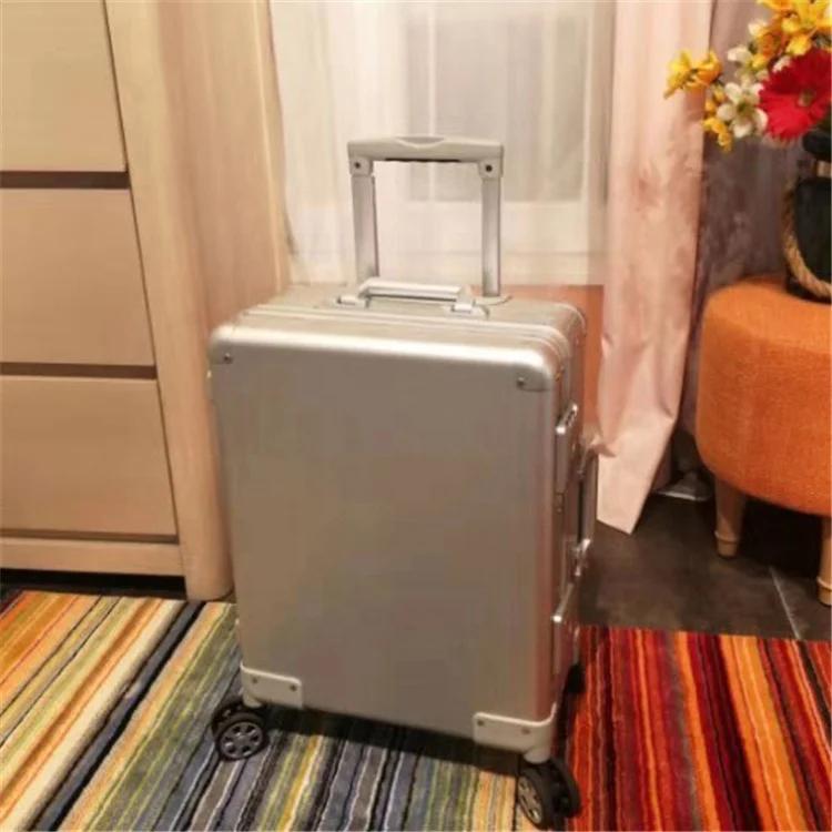 Aluminium Frame Traveling Cabin Rolling Bags Sample Suitcases Travel One Luggage Sets Baggage