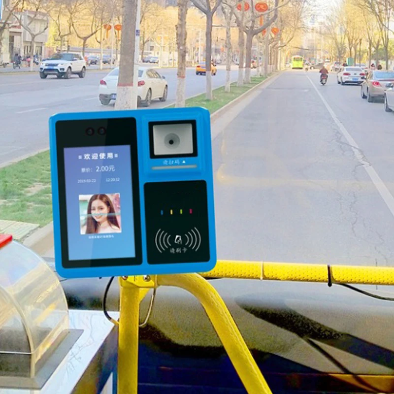 Android Bus Card Validator Ticketing Machine Access Smart Card Reader with 4 PSAM Card Slot NFC Payment Bus Terminal P18-Q
