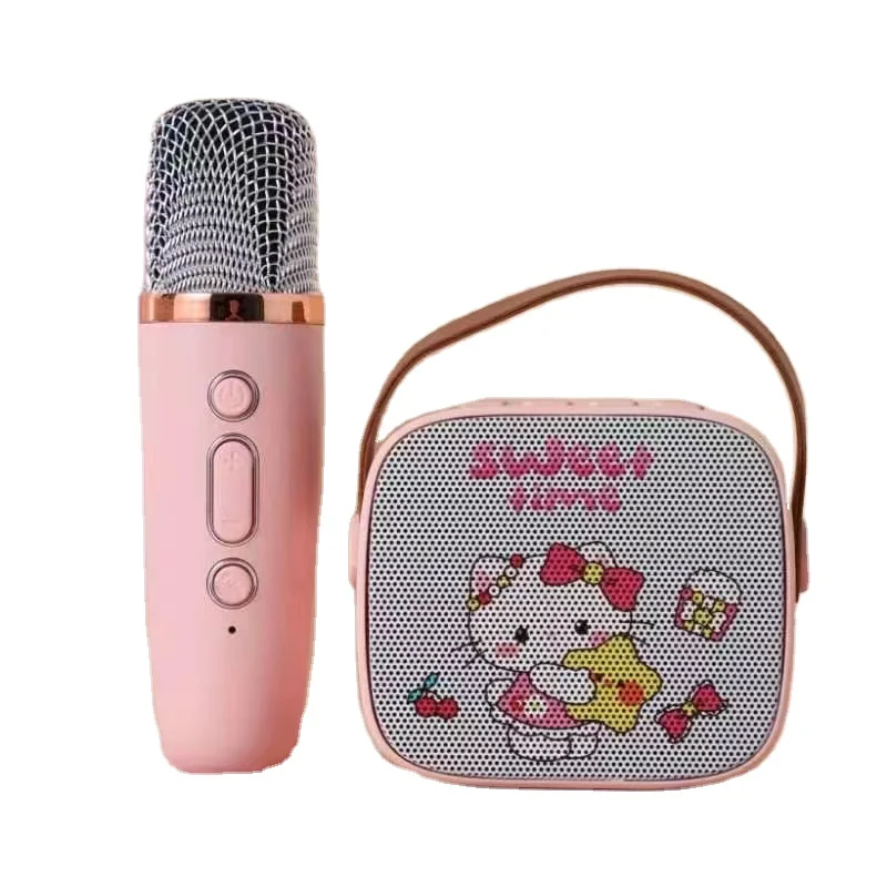 Ruunjoy Cartoon Bluetooth Speaker Microphone Portable Electronic Toys Cute Mini Kulomi Melody Outdoor Party Mic Home Wireless