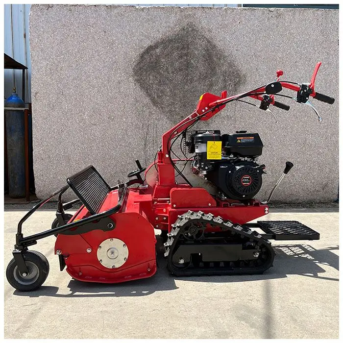 China Making Gasoline Engine flail Lawn Mower for Garden Hand Push flail Lawn Mower Cutting Width 860mm
