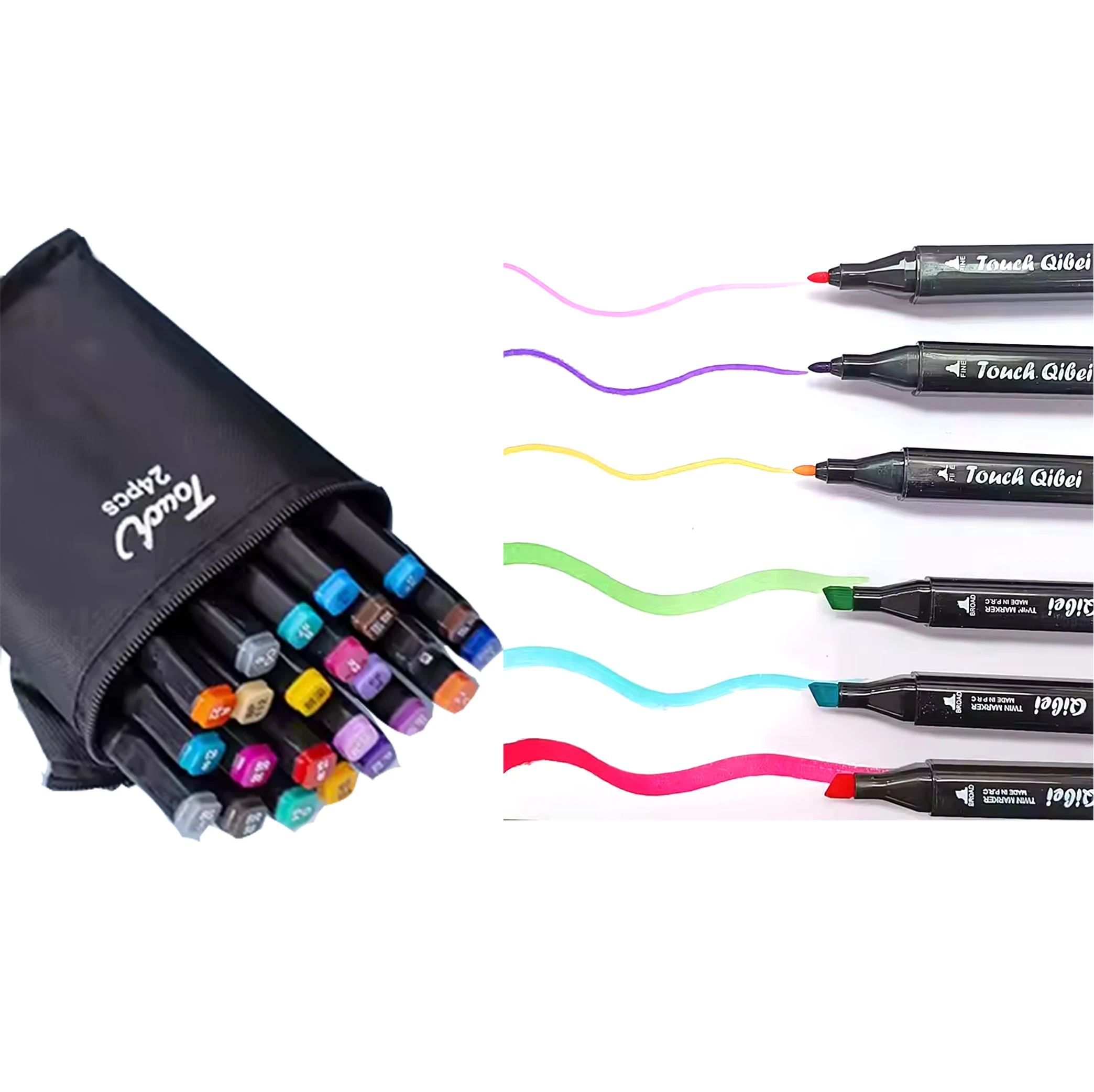 graffiti supplies marqueur de toutes les couleur double side color glitter painting marker set non-toxic paint for children