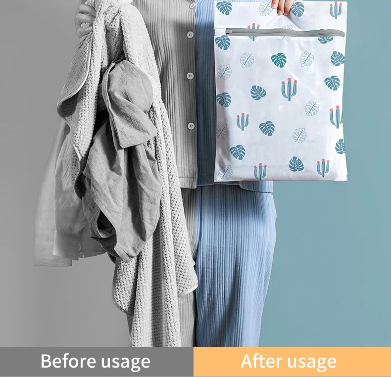 Chinese Factory Fine Mesh Laundry Bag with Zipper Handle Protective Washing Bra Premium Household Essentials