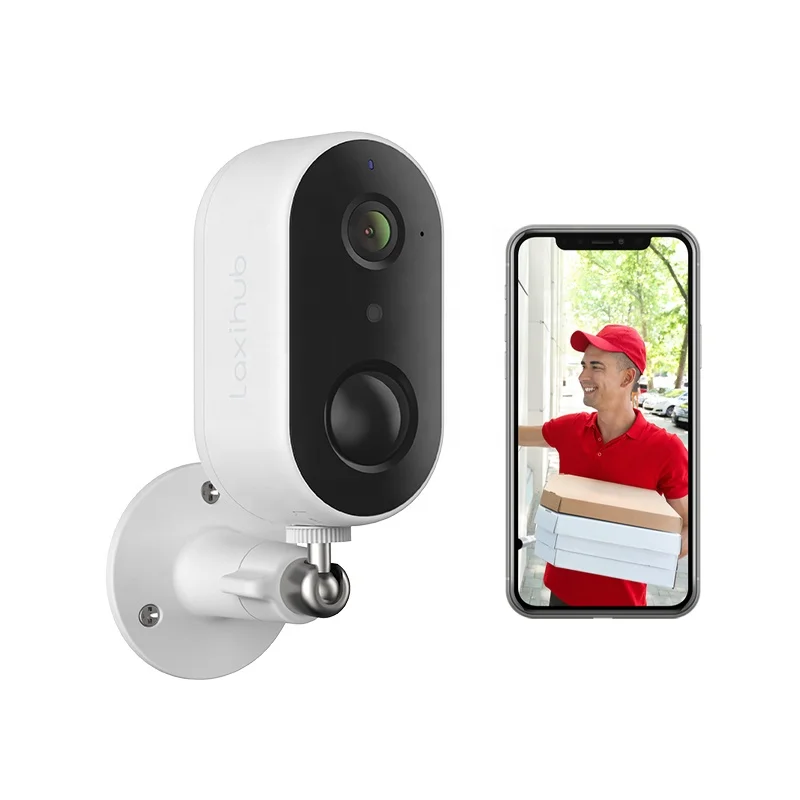 Outdoor IP65 Laxihub AI Motion Detection Wide Angle Long Battery Life Camera Module 1080