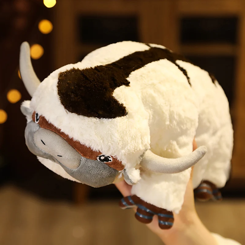 22 Inch Appa Stuffed Animal Plush Figure 3D Animals Pillows Appa Cow Toys Soft Doll for Home Decoration Gift