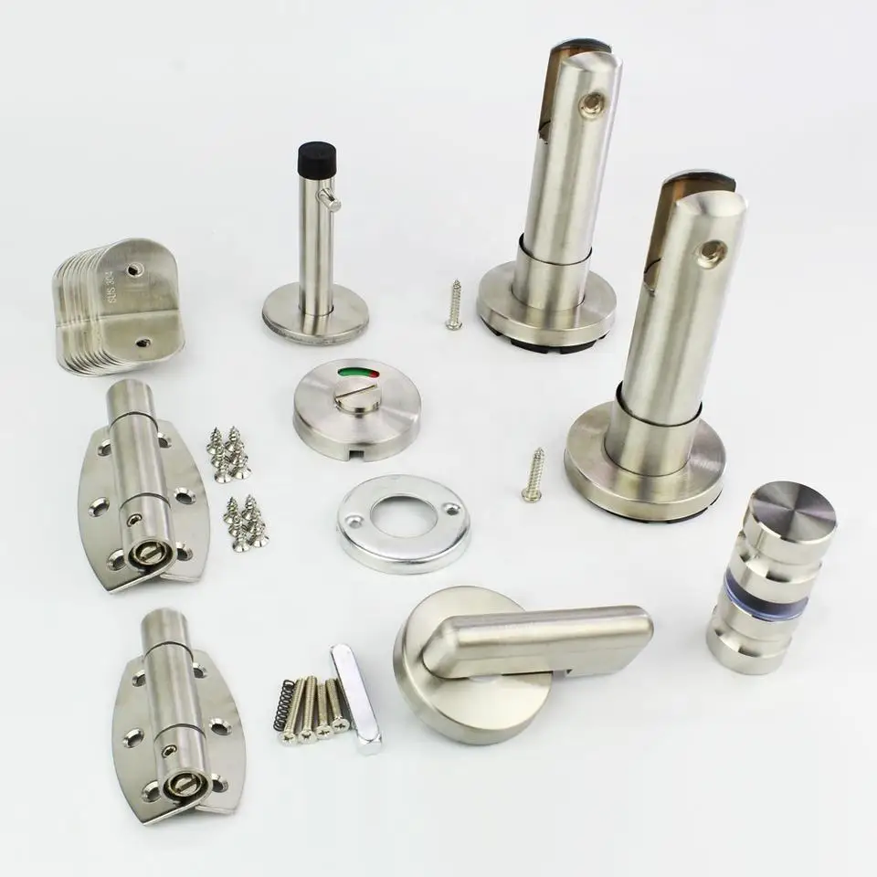 New Design Stainless Steel 304 Cubicle Fittings Toilet Partition Accessories Hardware