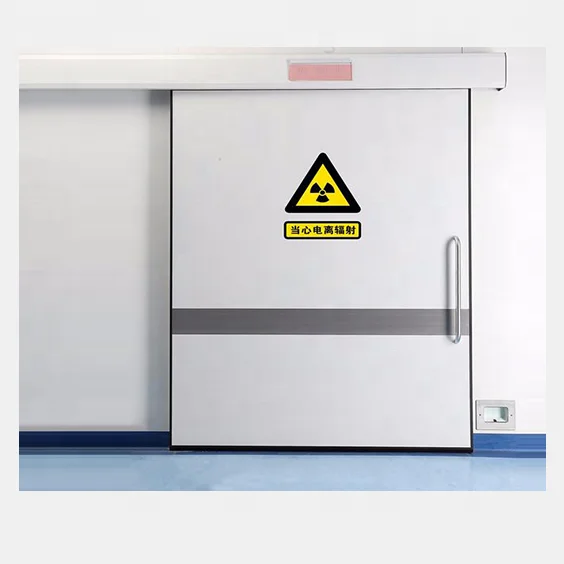 Guangzhou radiation protection lead doors DR room, custom HPL flush doors with stainless steel framed