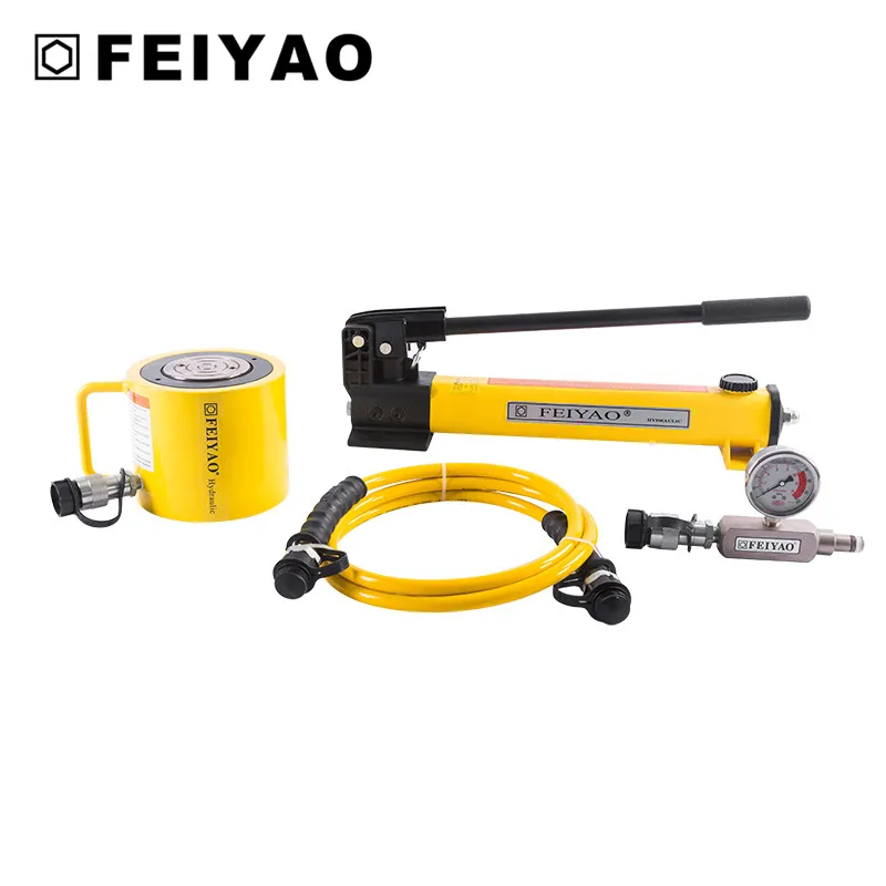 Hand pump hydraulic lifting cylinder single acting low height hydraulic cylinder