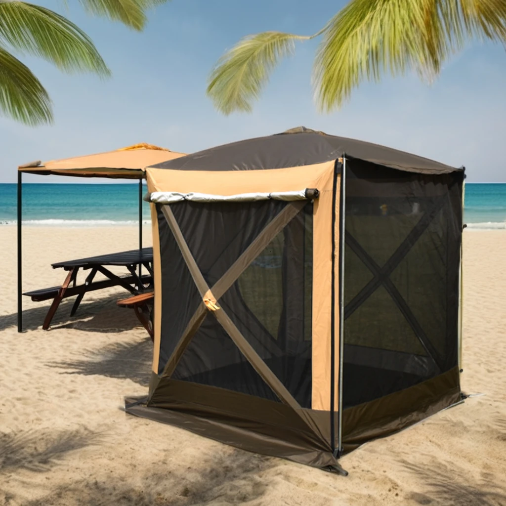 Portable Instant Anti-UV Sun Shade Tent Outdoor Pop up Folding Truck Car Rear Tent For Camping Hiking