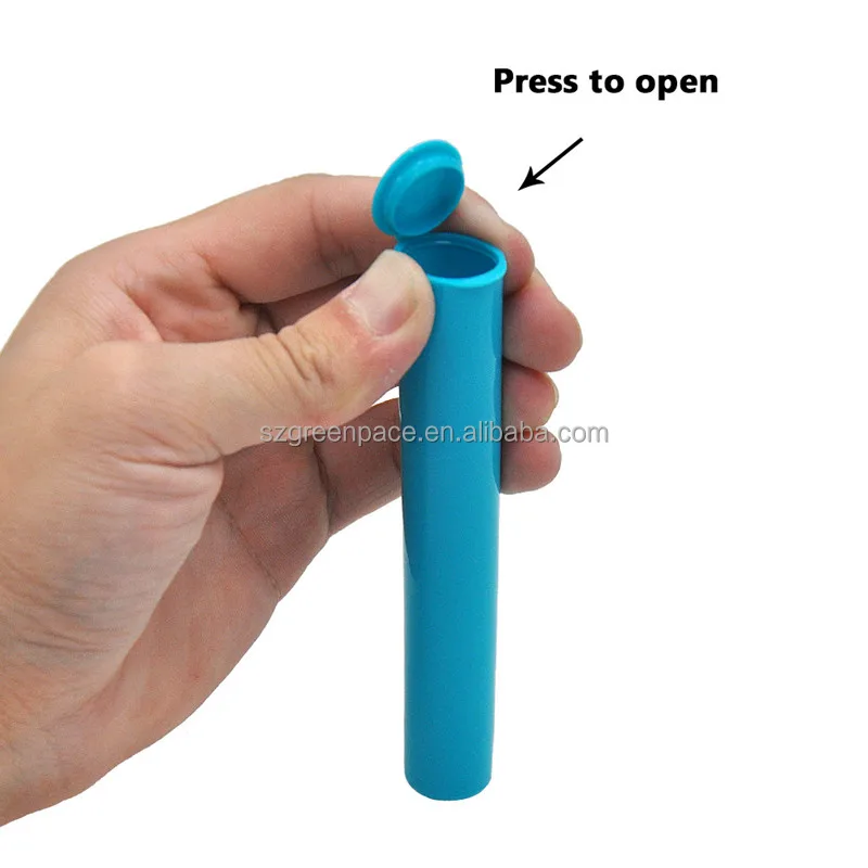 2024 cheap wholesale smoking Accessories container for pre-roll cigarette Plastic squeeze tube portable prerolling holder
