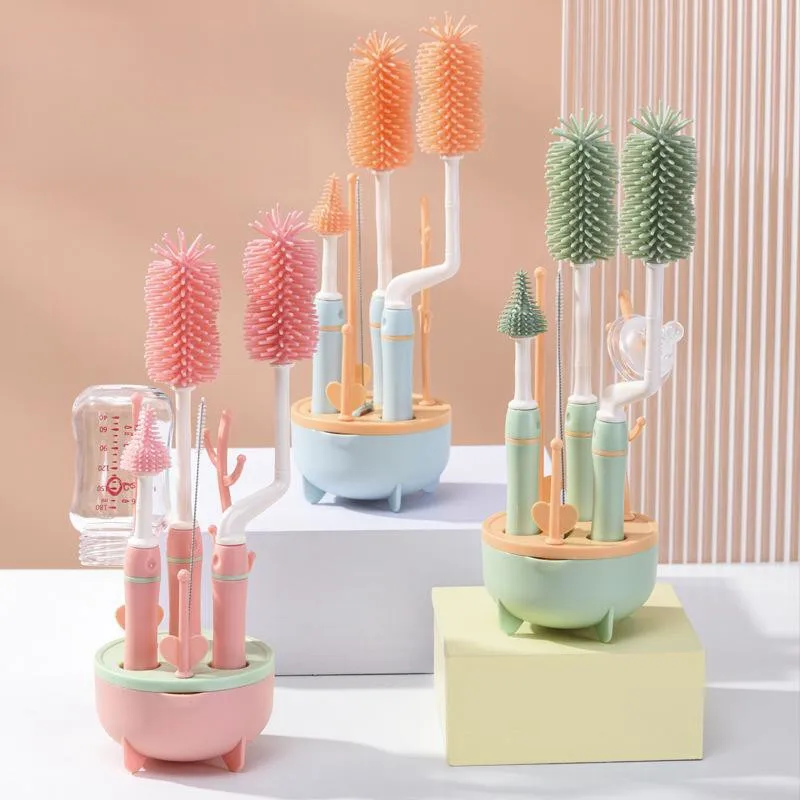 Силиконовые щетки для чистки бутылок