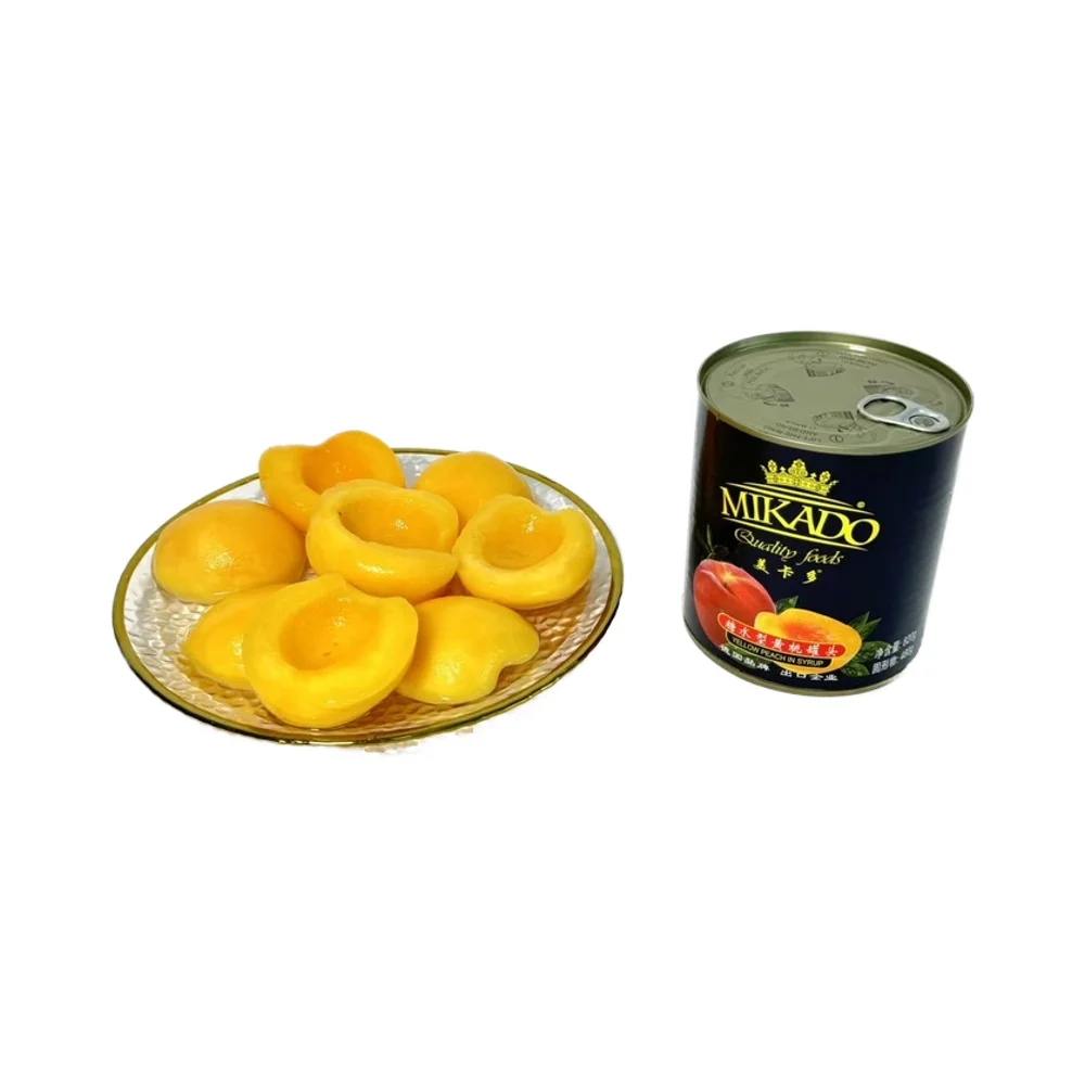 Premium Newly Produced Syrup Fruit Canned Fresh Peaches 425g/820g/3000g Sweet Flavor with Water Preservation Process