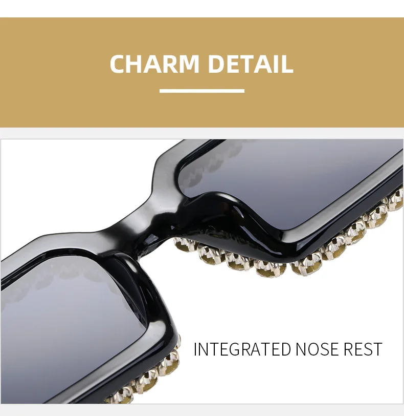 2030A Diamonds small square frame fashion women shades sunglasses