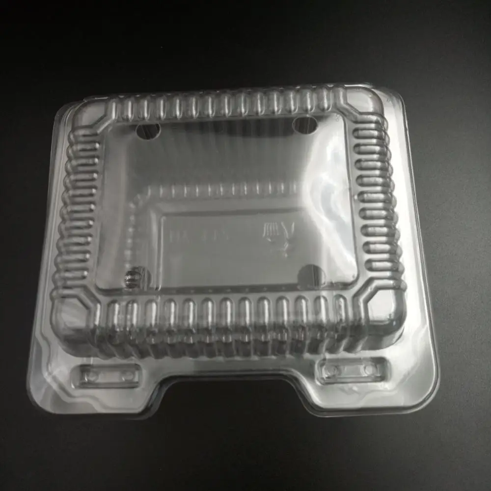Tamper Proof Plastic Hinged Container Plastic Transparent Pet Tamper Evident Container For Deli Food Fresh Fruit Vegetable Salad