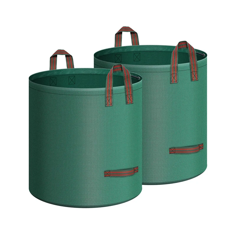 Outdoor Camping Recycling Pop-up Trash Can Garbage Can Garden Yard Rubbish Bag Lawn Folding Waste Leaf Garden Trash Bag