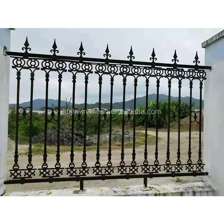 Роскошные Дизайнерские ограждения для сада и двора, декоративные металлические оцинкованные панели, кованые железные заборы