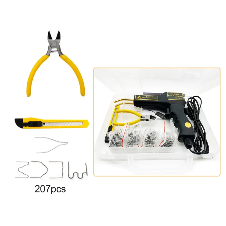 
Plastic Welding machine Garage Tools Handy Hot Staplers gun PVC Plastic Repairing Machine Car Bumper Repair 