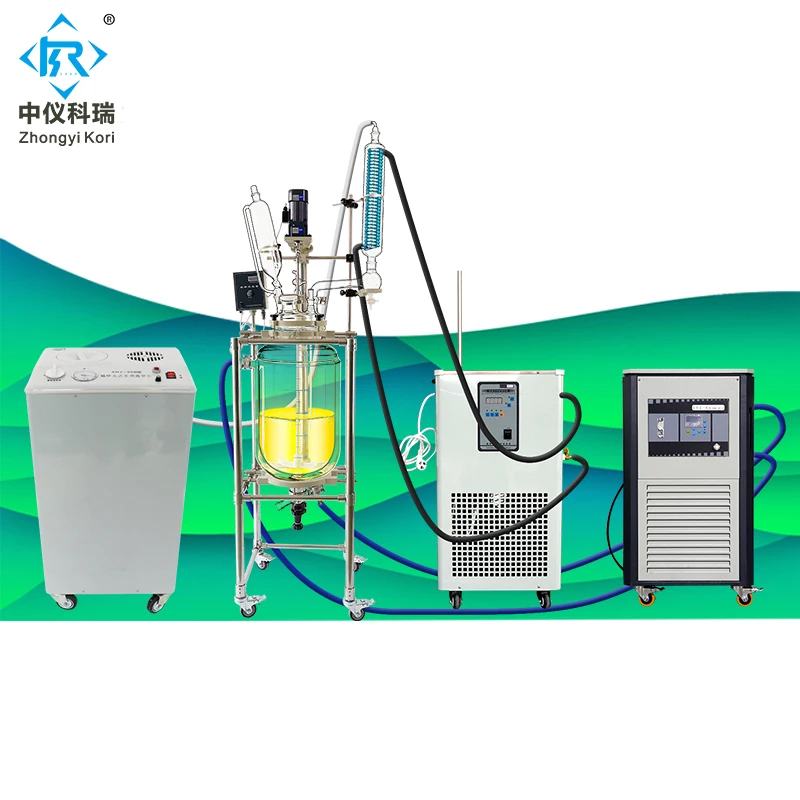 SF-100l Chemical Laboratory  glass jacketed reactor 100 liter price