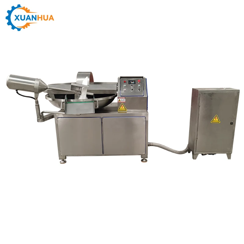 125 L automatic cutting machine electric chicken squid bowl cutter machine