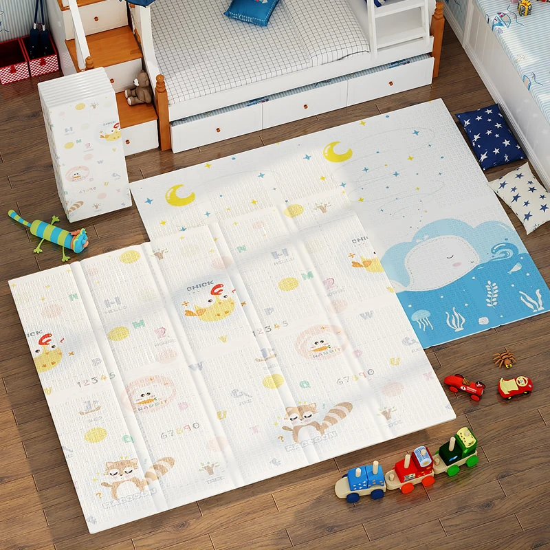 Eco-Friendly Safety XPE Foam Soft Baby Play Mat Kids Game Activity Gym Crawling Floor Mats Children Bedroom Folding Floor Mat