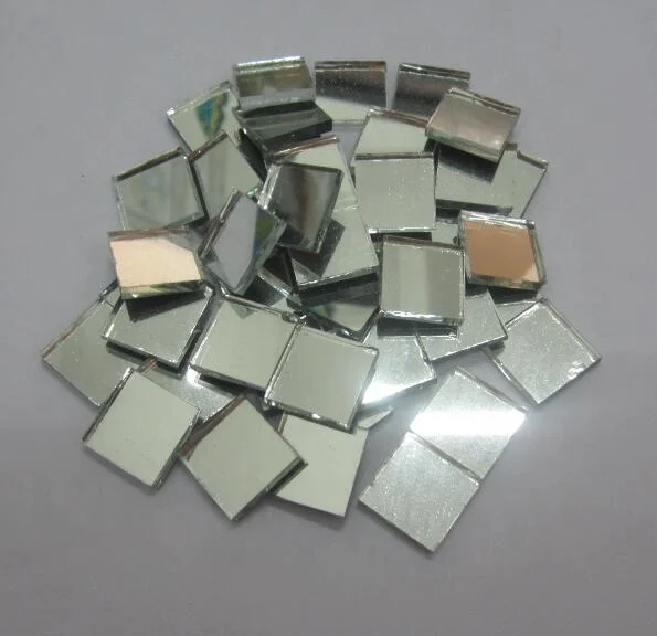 4mm thickness small mirrors for crafts mirror tiles glass mosaic glass mirror craft tiles