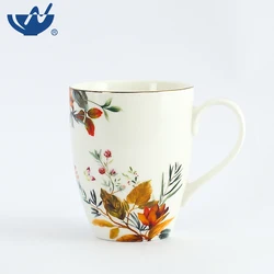 Chinese Manufacturer Ceramic Coffee Cup Mug Fine Porcelain Bone China Mugs