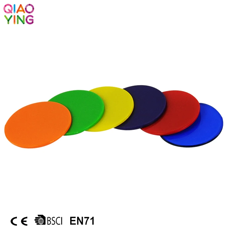 500 pcs 2019 Hot Sale 2.2cm Colored Counting Chips Counting Math Toys Educational Kids Toys For 3 Year Olds