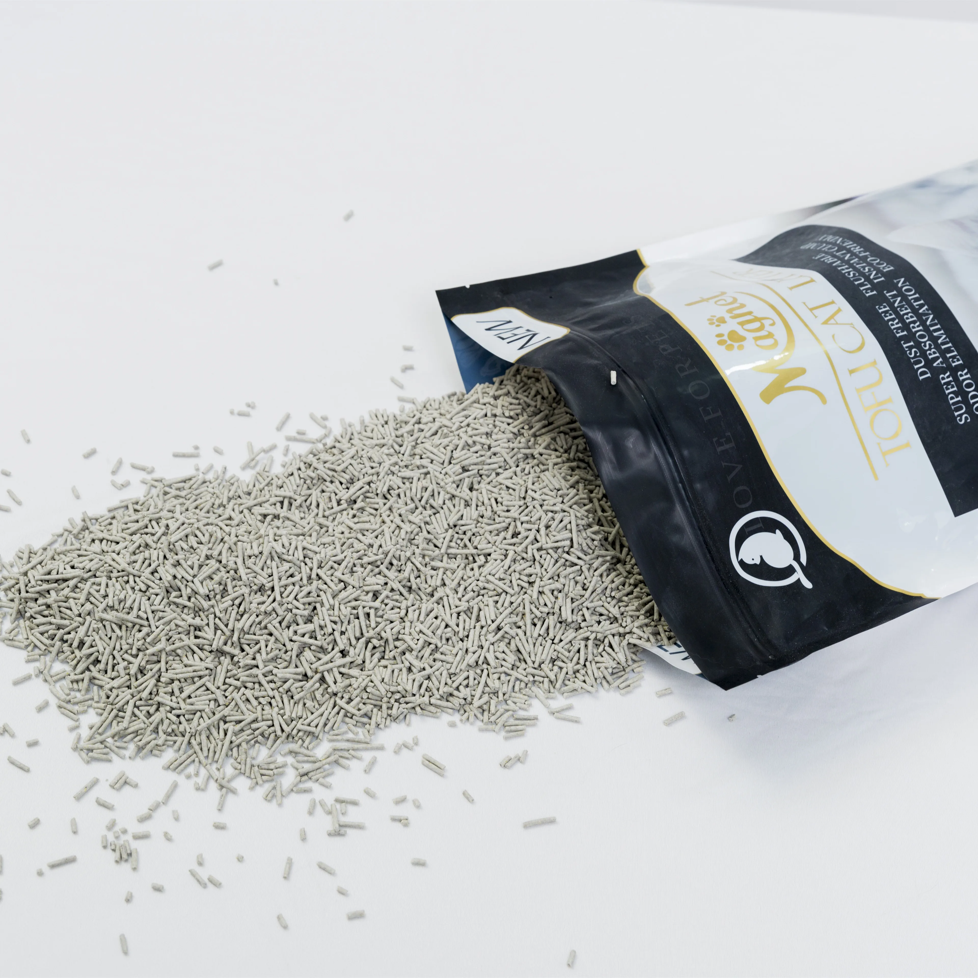 OEM tapioca cat litter odor free clumping cat sand toilet flushable corn and cassava cat litter