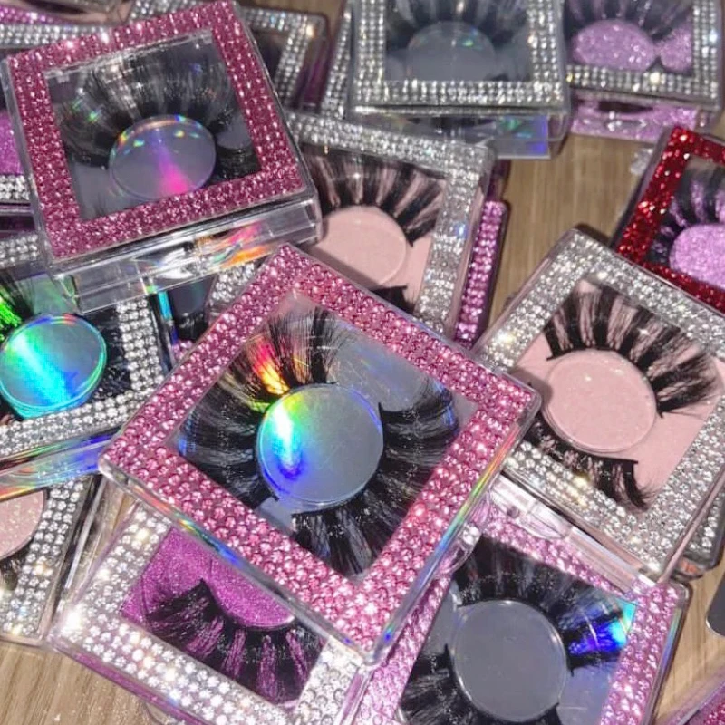 wholesale fluffy 3D real mink DD curl lashes 20mm 25mm volume eyelash manufacturer