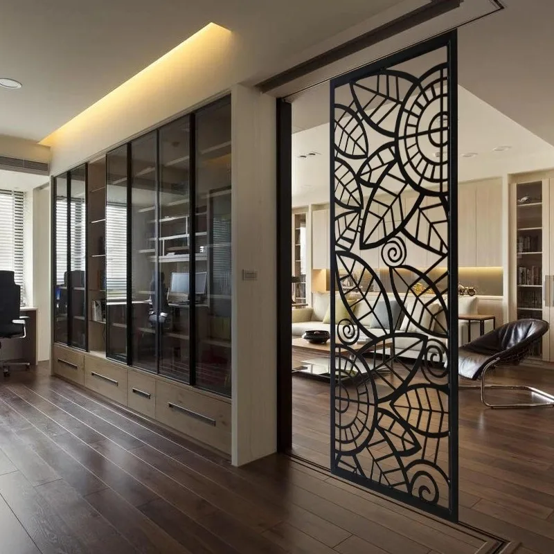 China factory Interior partition wall living room divider corten steel screens