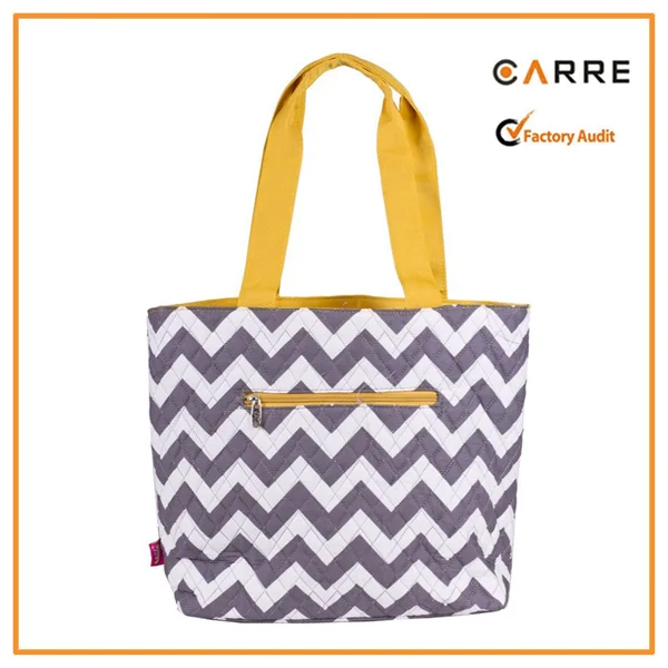 cotton tote mother baby chevron quilted diaper bags