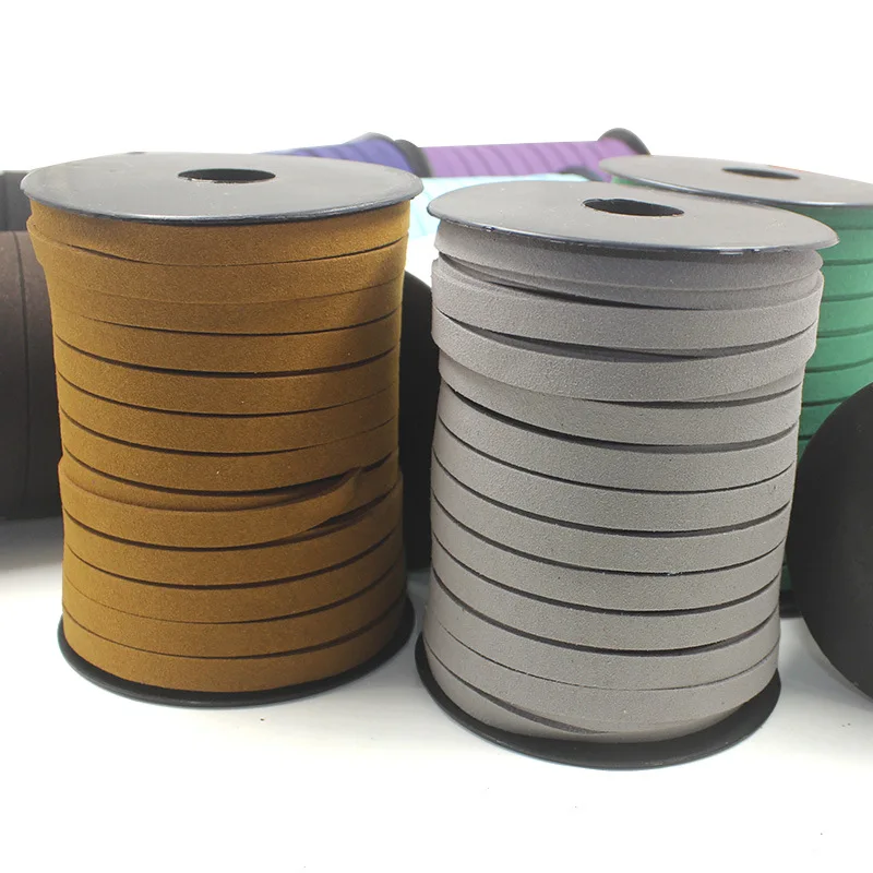 
Wholesale 8mm flat faux suede leather cord for making bracelet and necklaces 