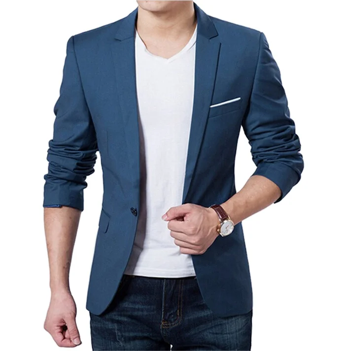 
fashion new arrival single button leisure blazers men casual suit 
