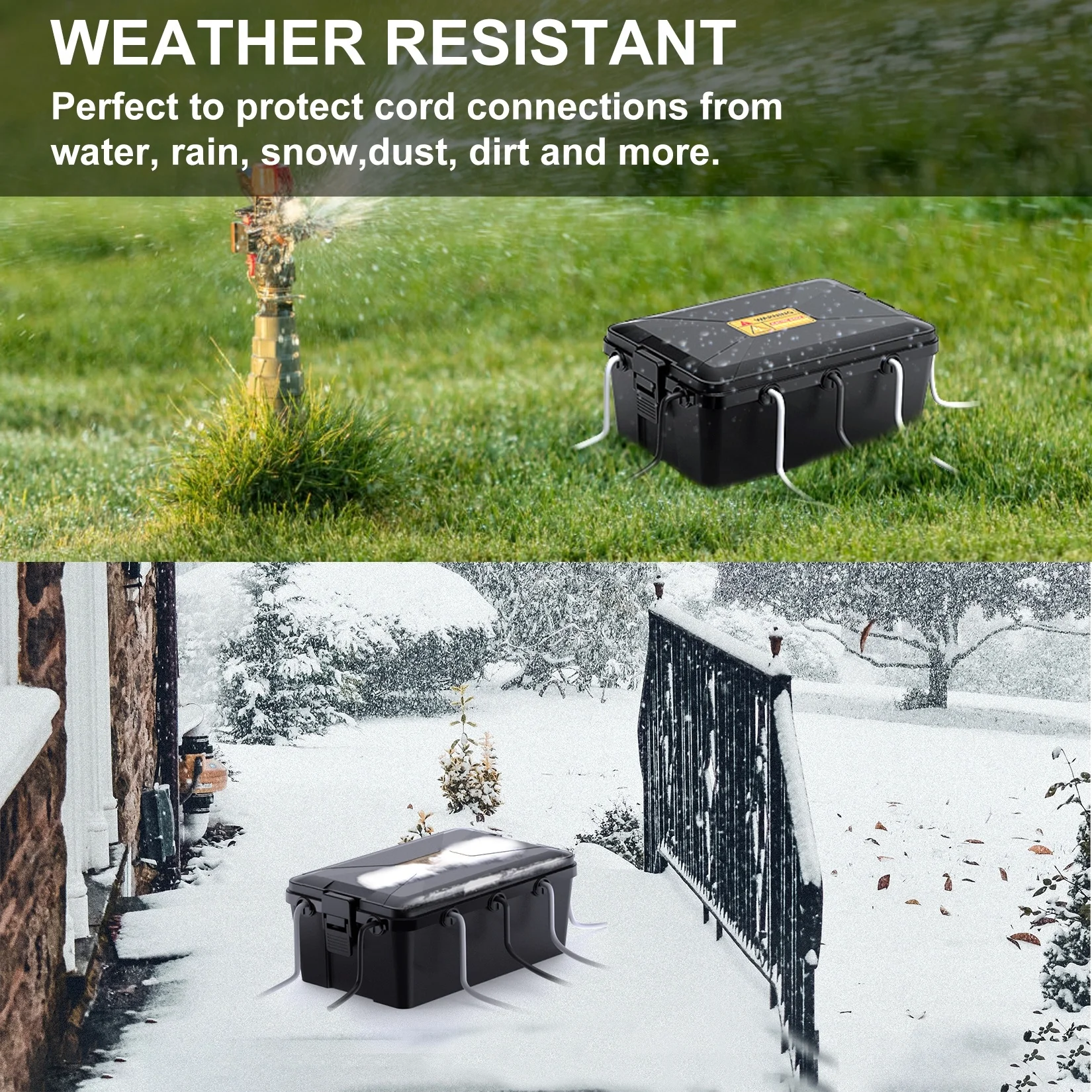 Cable Electrical PP Plastic Waterproof Wire Junction Box Cover Enclosure Box