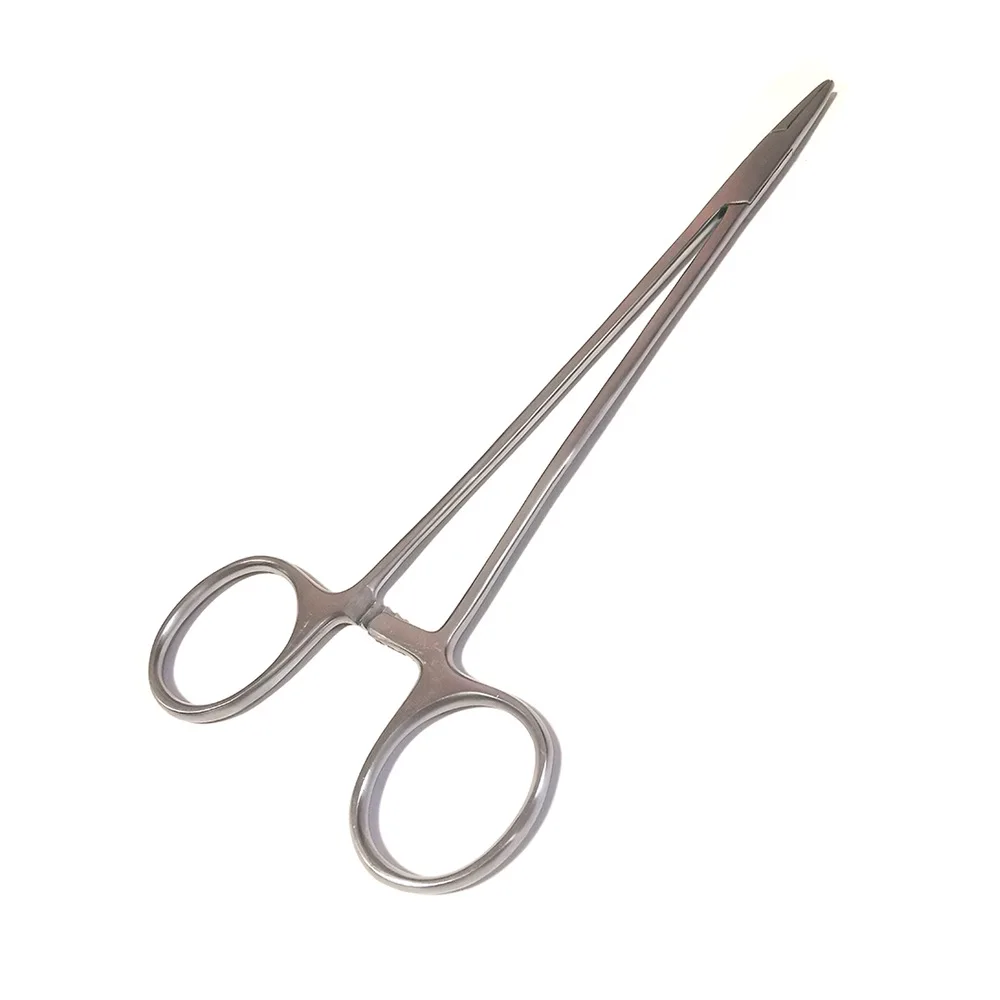 high quality stainless steel medical veterinary needle holder 14cm