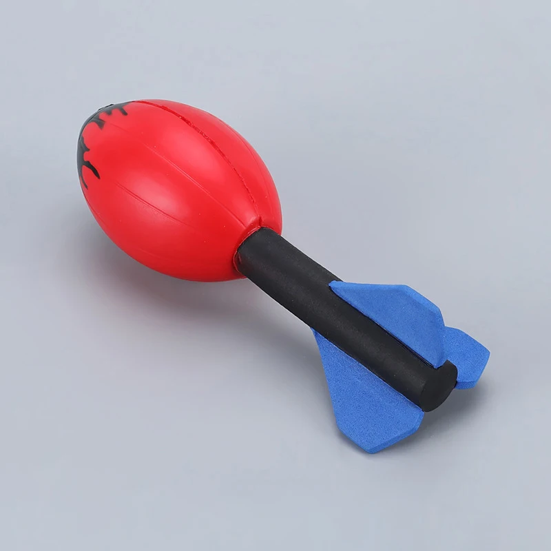 Flying Rocket Stress Ball Toy Pu Foam Soft Beach Park Backyard Missile Launcher Kids Flying Rocket Stress Ball Toy