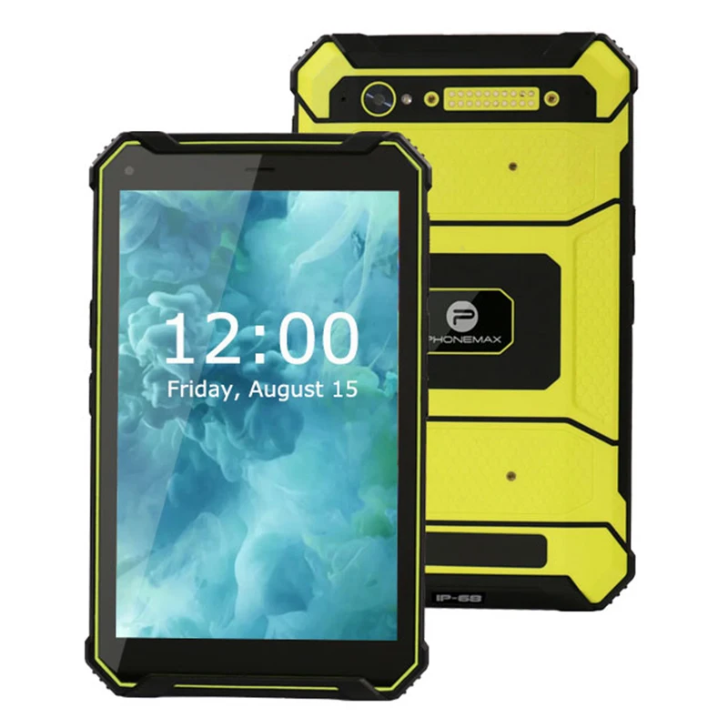 Phonemax tablet 6G+128G IP68 Android wifi barcode scanner 8 inch waterproof android rugged tablet for workers