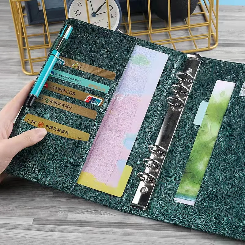 Custom Printing A5 Notebook Budget Binder Notebook Planner Organizer with Personalized Accessories, Envelopes and Wallets