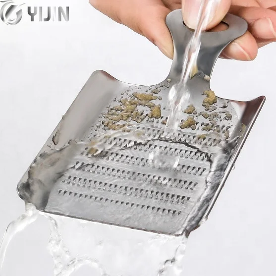 Kitchen tool shovel shaped fruit vegetable garlic ginger mini food grater 430 stainless steel grater