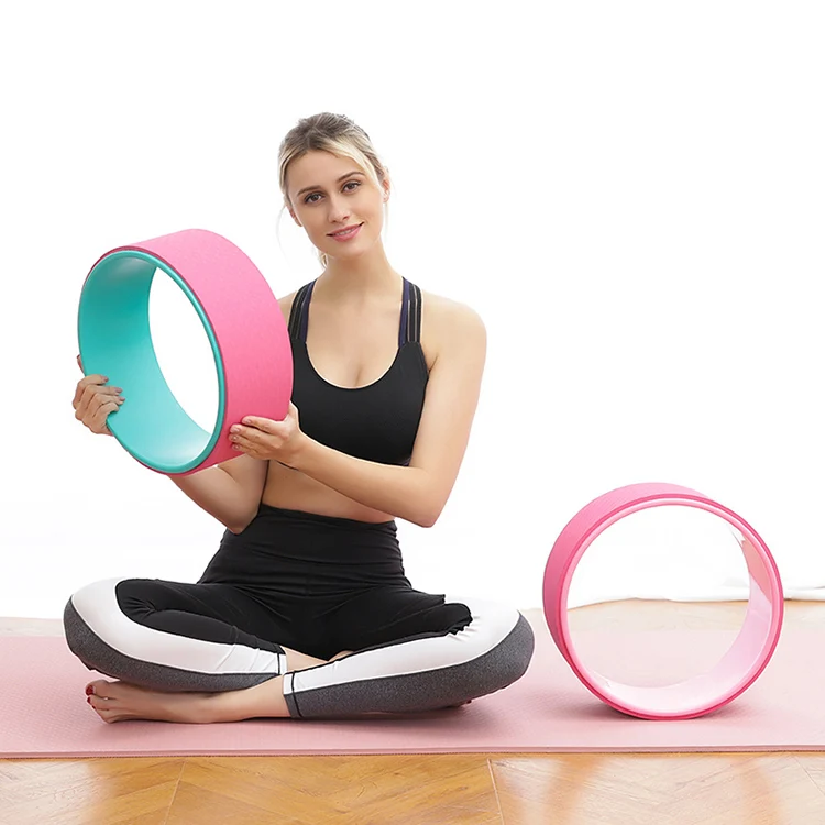 Gym Workout Professional Waist Shape Bodybuilding Back Pilates Yoga Wheel