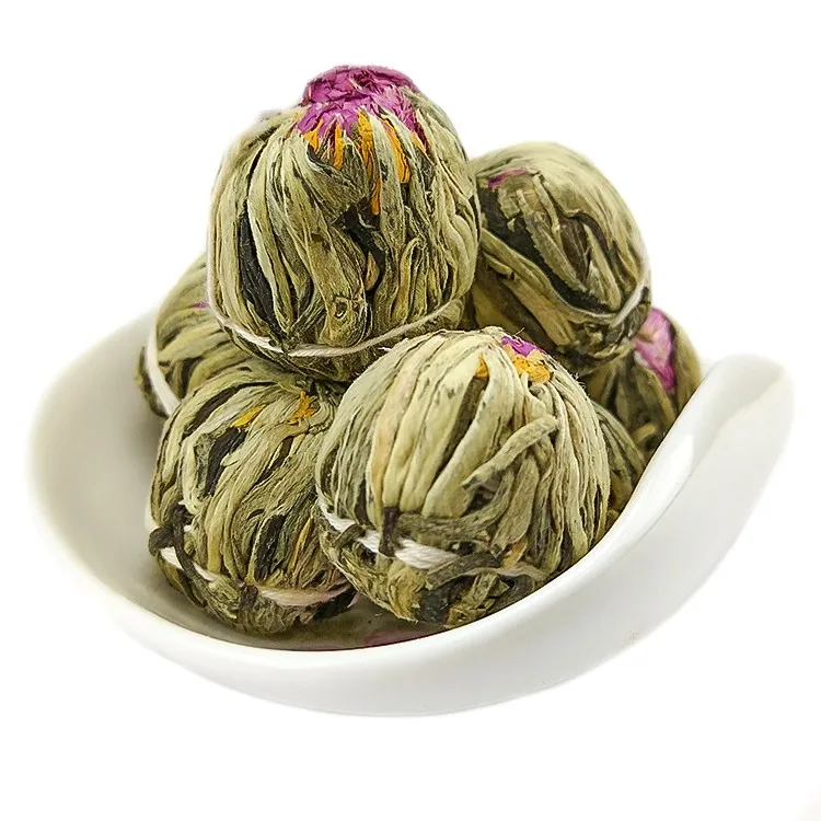100% handmade blooming flower tea flower blossom tea