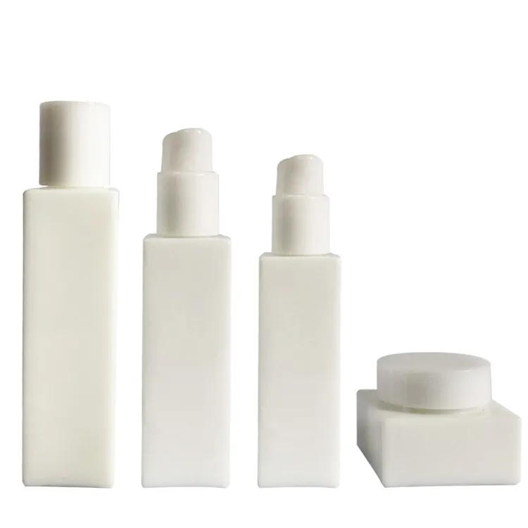 Rectangular White Porcelain 30Ml Dropper Bottles With Labels