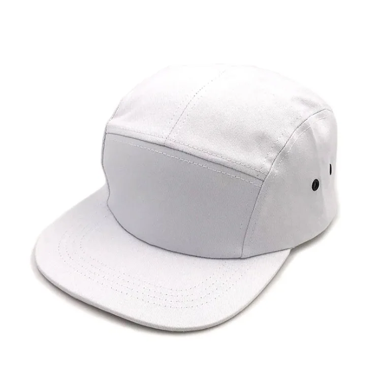 Hot Selling Custom 5 Panel Hats Biker Cap Snapback Hats Blank Solid Color Flat Brim Cap