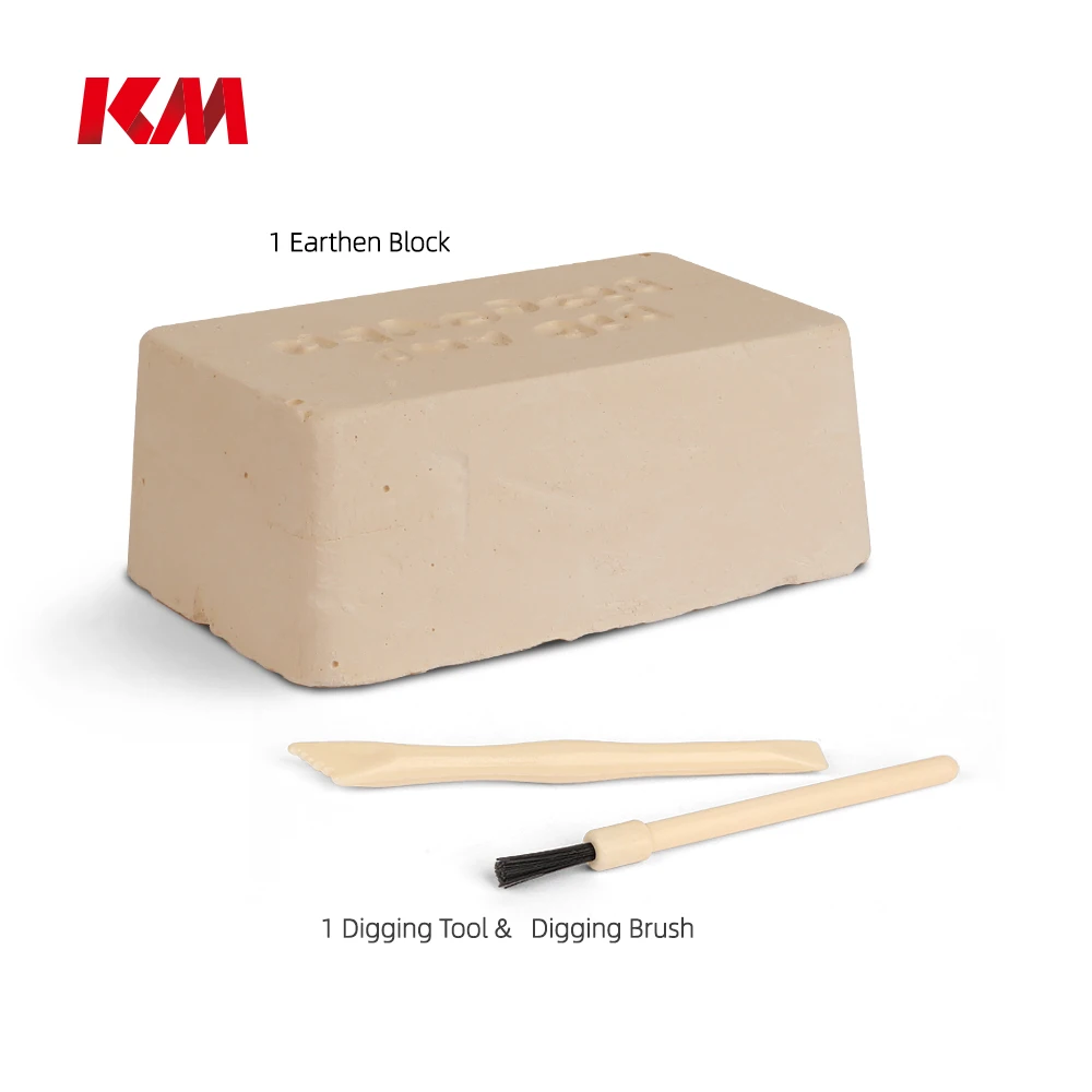 Factory wholesale  OEM ODM  dinosaur dig kit dig it out bones skeleton for kids education toy