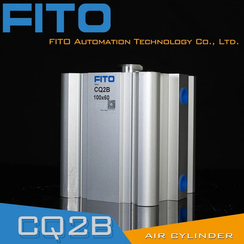 FITO SMC Type CQ2 Short Stroke Pneumatic Cylinder Compact Air Cylinder