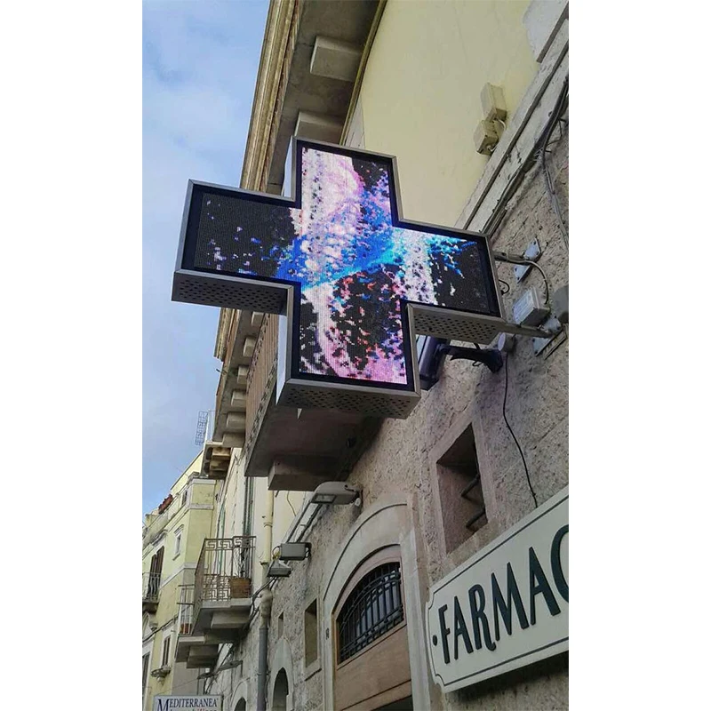 P8 outdoor led sign Pharmacy Cross advertising led screen led display