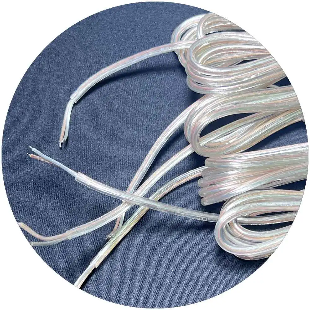 DC12V wire transparent  DC connector wire transformer for led neon lights dc power connector dc connector 2.1 x 5.5m