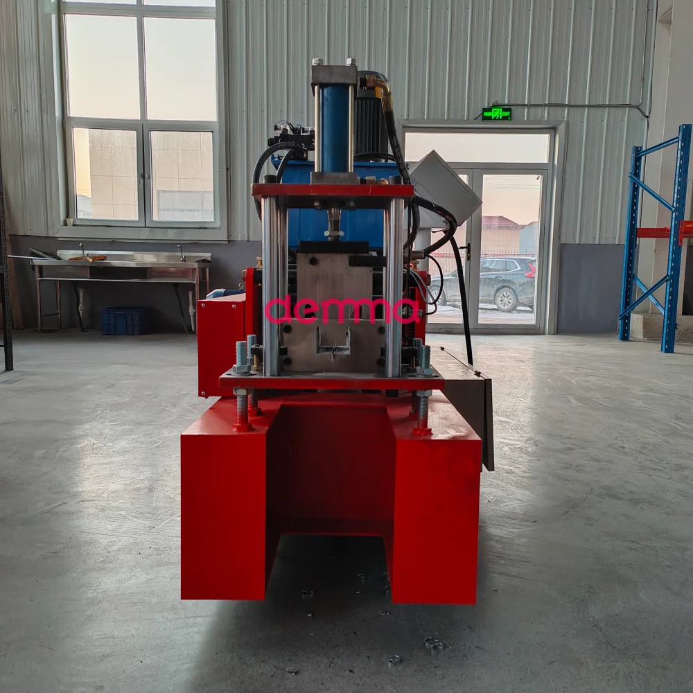 Automatic Galvanized Steel Purlin C Stud U Channel Pre Punch Roll Forming Machine